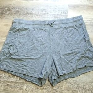 GAIAM XL Women's lounge casual gray shorts rayon blend